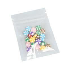 Glossy Half Laminated White Window Display Polyethylene QuickQlick® Bags
