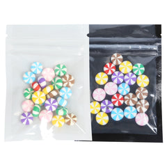 Glossy Polyethylene Bags with Single Side Clear Window Display