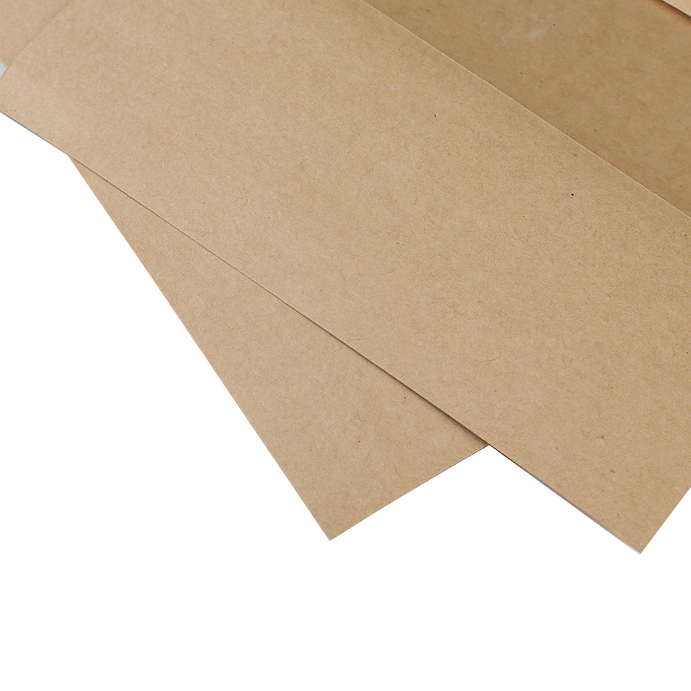 Vintage Brown Kraft Flat Packaging Bags with Clear Window