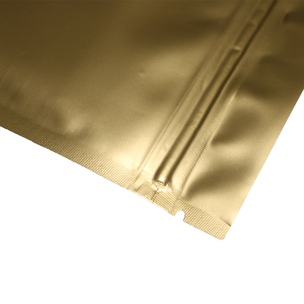 Rustic Matte Golden Brown Mylar Foil Flat QuickQlick® Bags