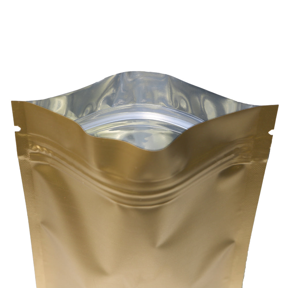 Rustic Matte Golden Brown Mylar Foil Flat QuickQlick® Bags