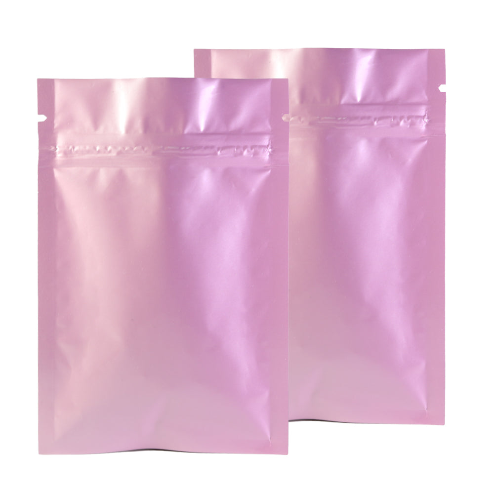 3.94 Inch x 5.91 Inch Glossy Precious Pink Mylar QuickQlick® Bags