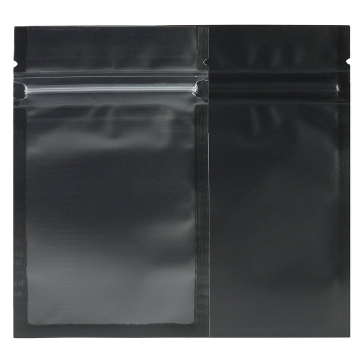 QQ Studio® Half Coal Black Translucent Flat Plastic QuickQlick™ Bags