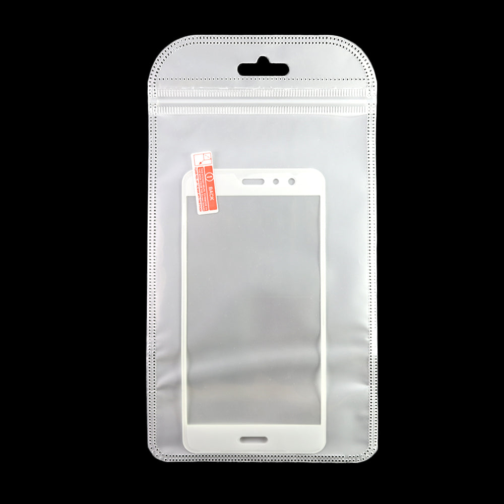 Half Cloudy White Poly Plastic QuickQlick® Bags with Butterfly Hang Hole