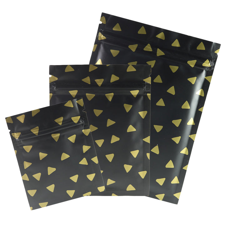 QQ Studio® Triangle Design Matte Double-Sided Aluminum QuickQlick™ Bags