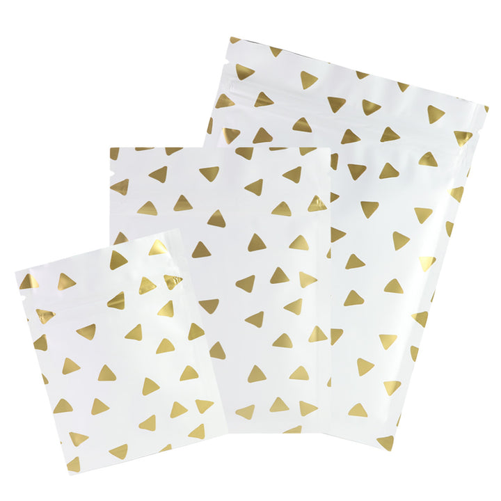 QQ Studio® Triangle Design Matte Double-Sided Aluminum QuickQlick™ Bags