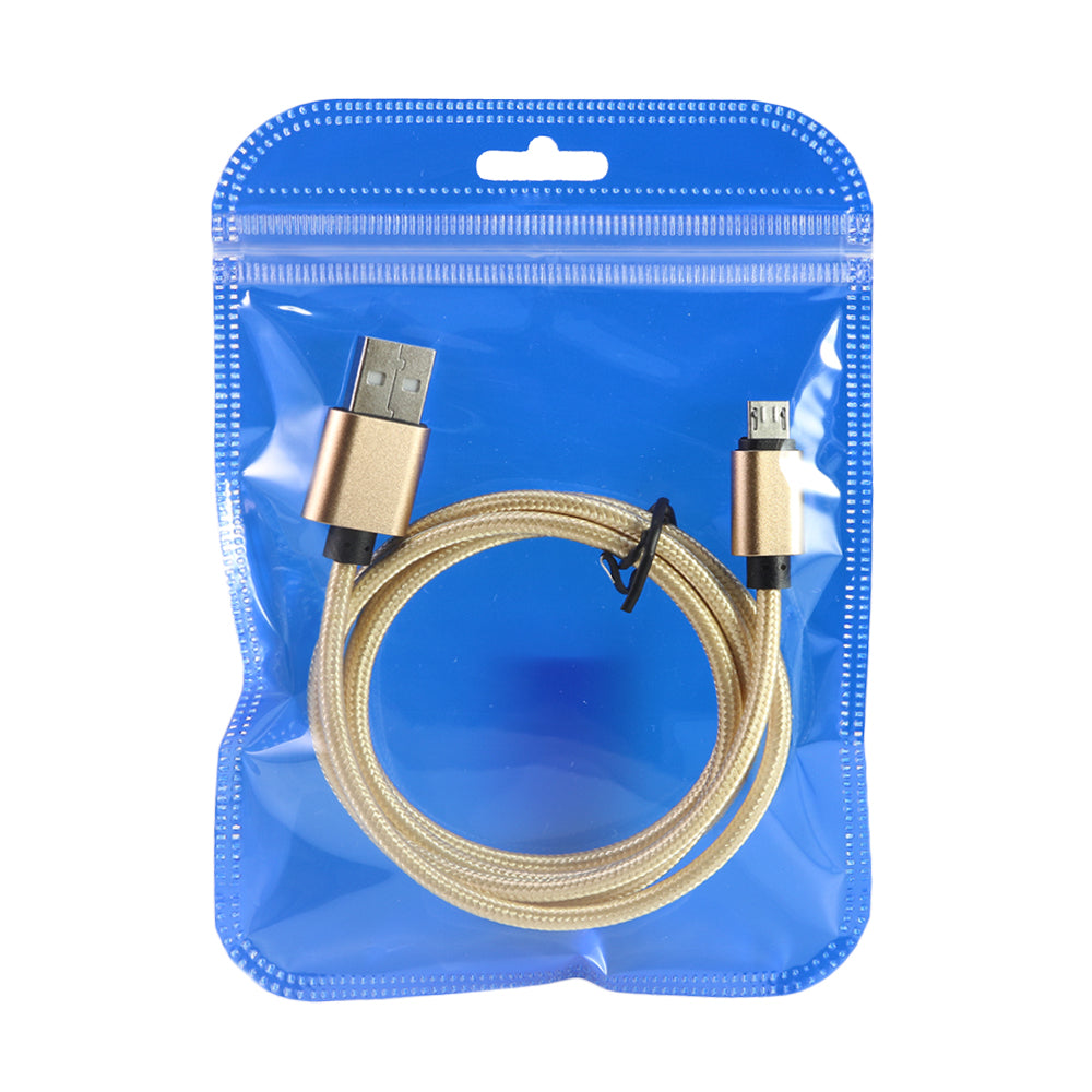 Glossy Half Ocean Blue Rounded Corners Plastic QuickQlick® Bags with Butterfly Hang Hole