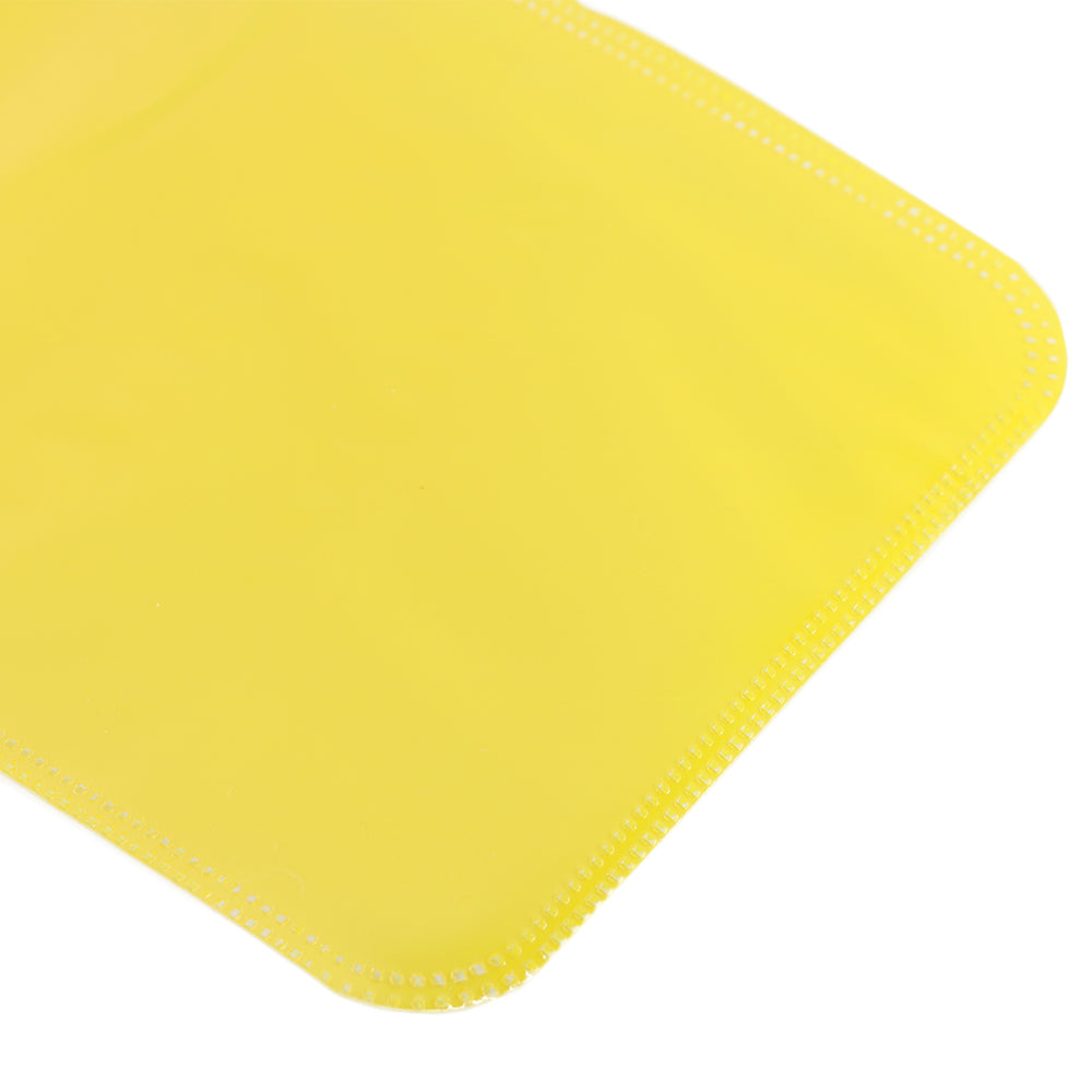 Glossy Half Bananas Yellow Rounded Corners Plastic QuickQlick® Bags with Butterfly Hang Hole