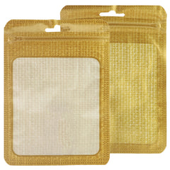 Translucent Golden Fleece Flat QuickQlick® Bags with Butterfly Hang Hole