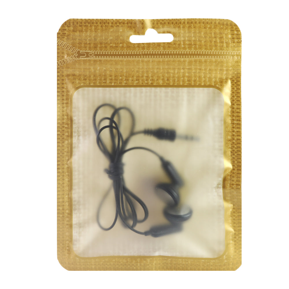 Translucent Woven Bordered Zipper Seal Flat Bags with Butterfly Hang Hole