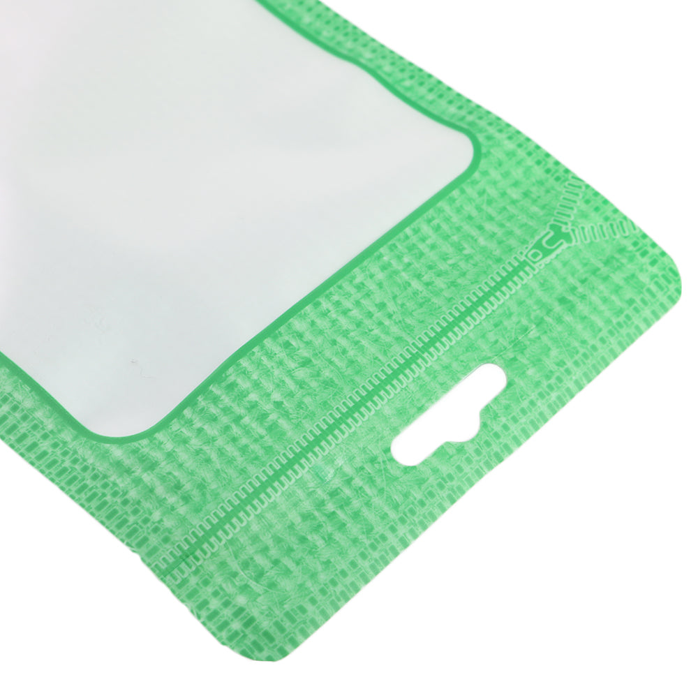 Knit Green Flat QuickQlick® Bags with Butterfly Hang Hole