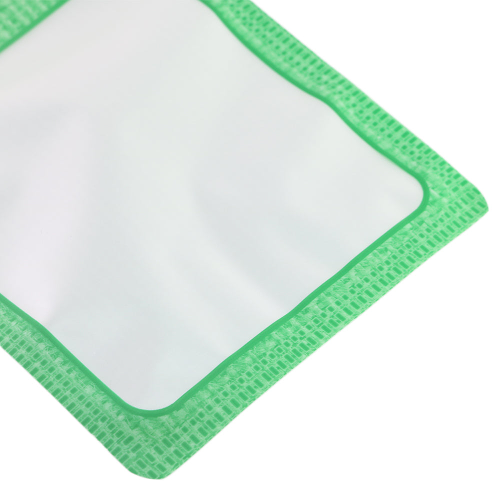 Translucent Woven Bordered Zipper Seal Flat Bags with Butterfly Hang Hole