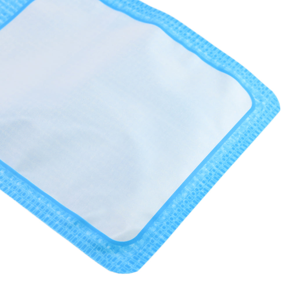 Translucent Knit Blue Flat QuickQlick® Bags with Butterfly Hang Hole