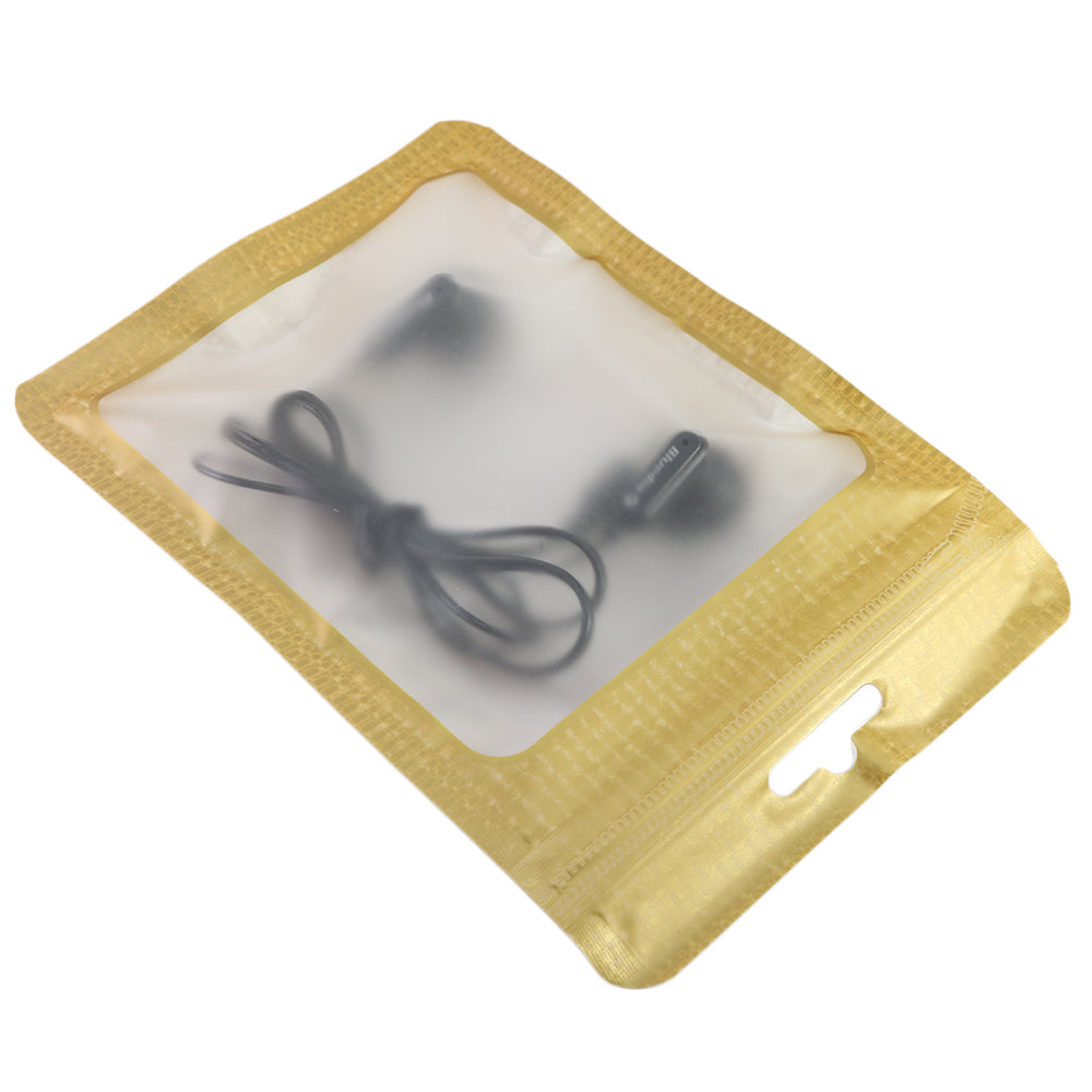 Translucent Golden Fleece Flat QuickQlick® Bags with Butterfly Hang Hole