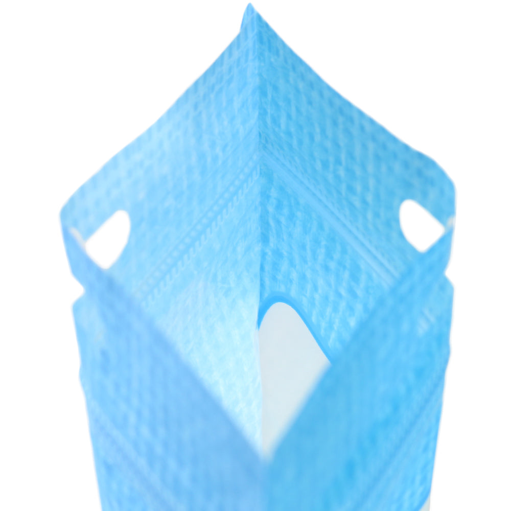 Translucent Woven Bordered Zipper Seal Flat Bags with Butterfly Hang Hole