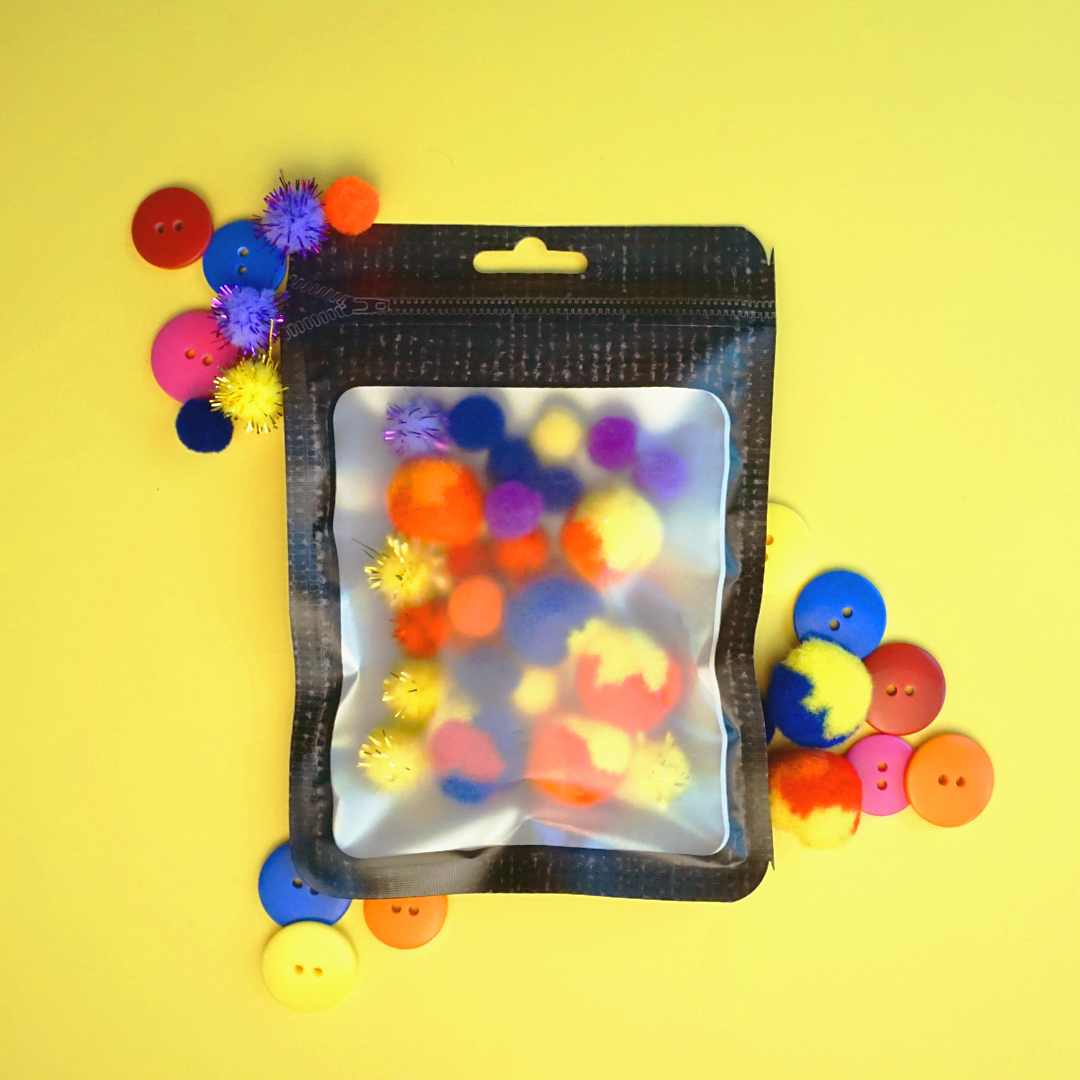 Translucent Black Sheep Flat QuickQlick® Bags with Butterfly Hang Hole
