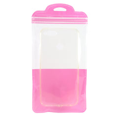 Half Salmon Pink QuickQlick® Bags with Semi Circular Hang Hole