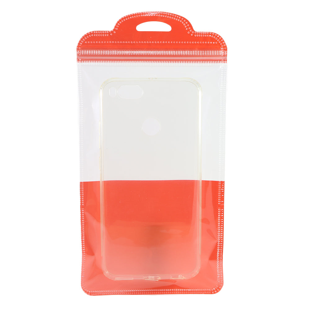 Glossy Half Ketchup Red QuickQlick® Bags with Semi Circular Hang Hole