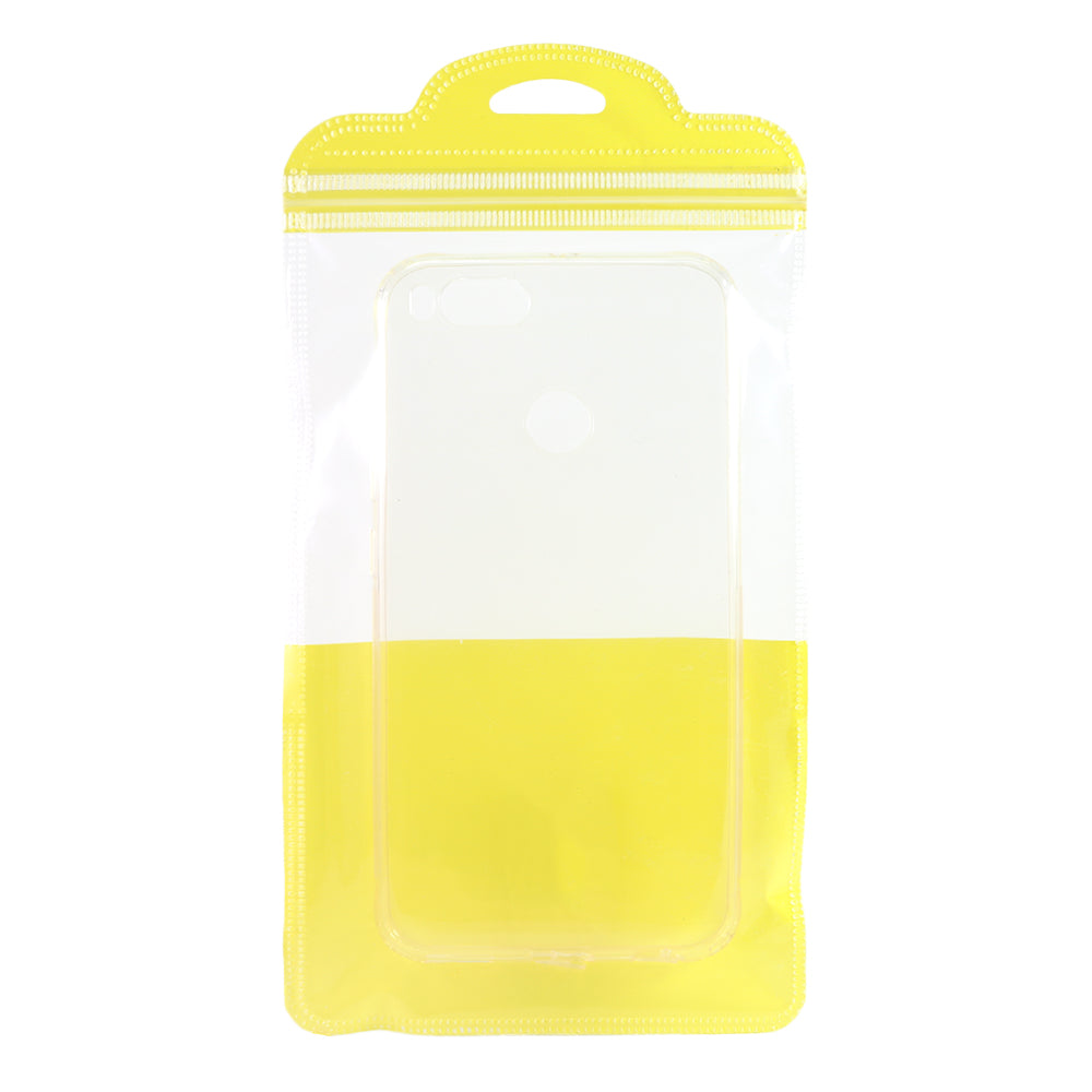 Glossy Sunlight Yellow QuickQlick® Bags with Semi Circular Hang Hole