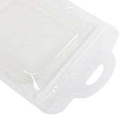 Half Soft White QuickQlick® Bags with Semi Circular Hang Hole