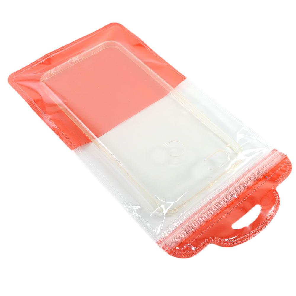 Glossy Half Ketchup Red QuickQlick® Bags with Semi Circular Hang Hole