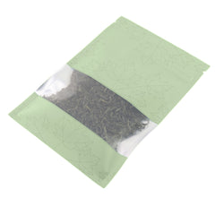 Matte Fall Green Maple Leaves Design Aluminum Flat QuickQlick® Bags