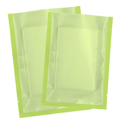 Garden Salad Green Matte Plastic SlickSeal™ Bags with Frosted Window