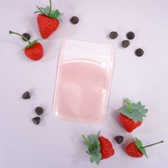 Glossy Sky Pink Plastic QuickQlick® Bags with Hang Hole