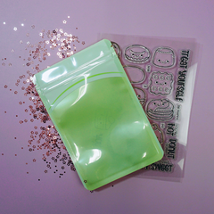Glossy Mint Green Plastic QuickQlick® Bags with Hang Hole