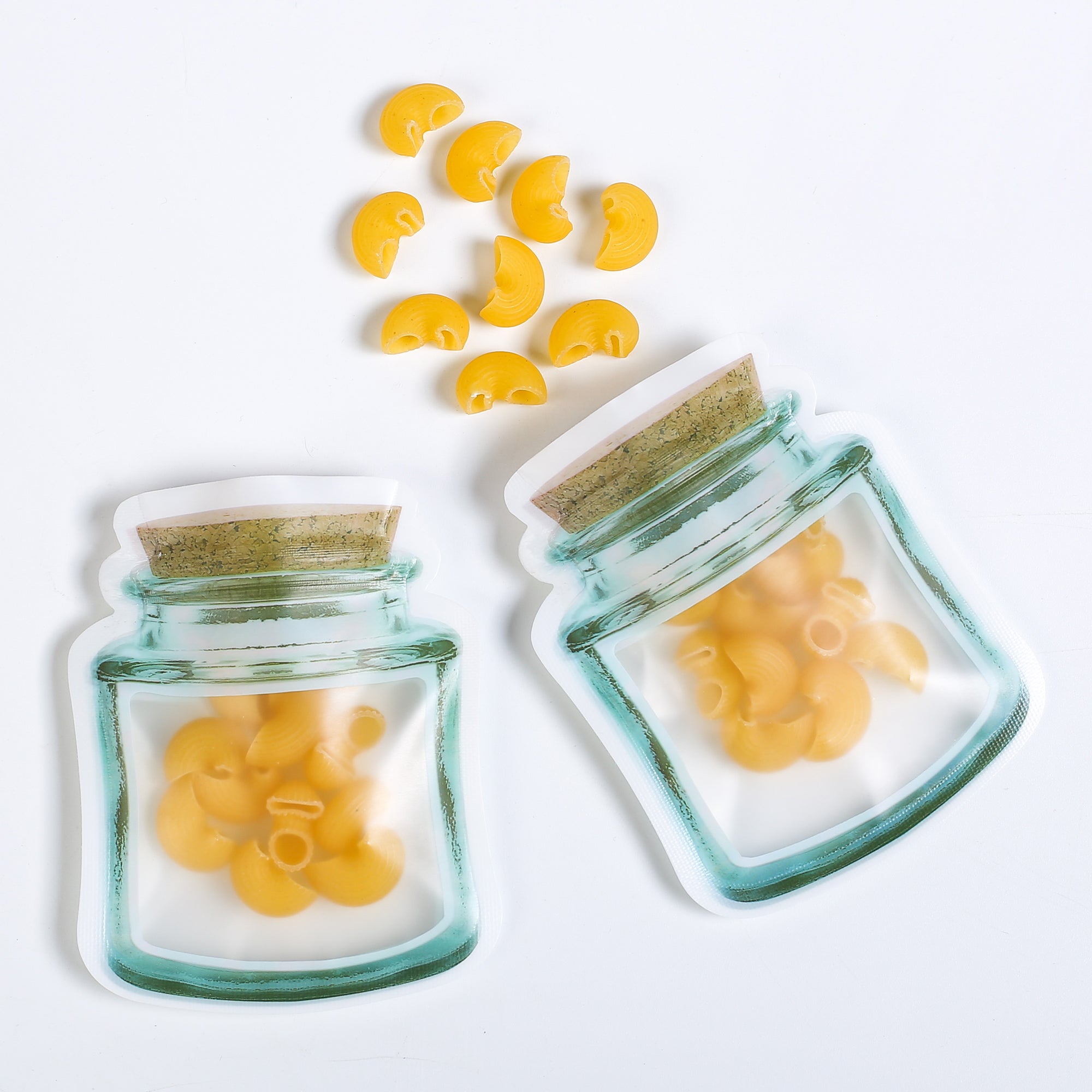 Corky Brown Bottle-Shaped Poly Packaging Bags