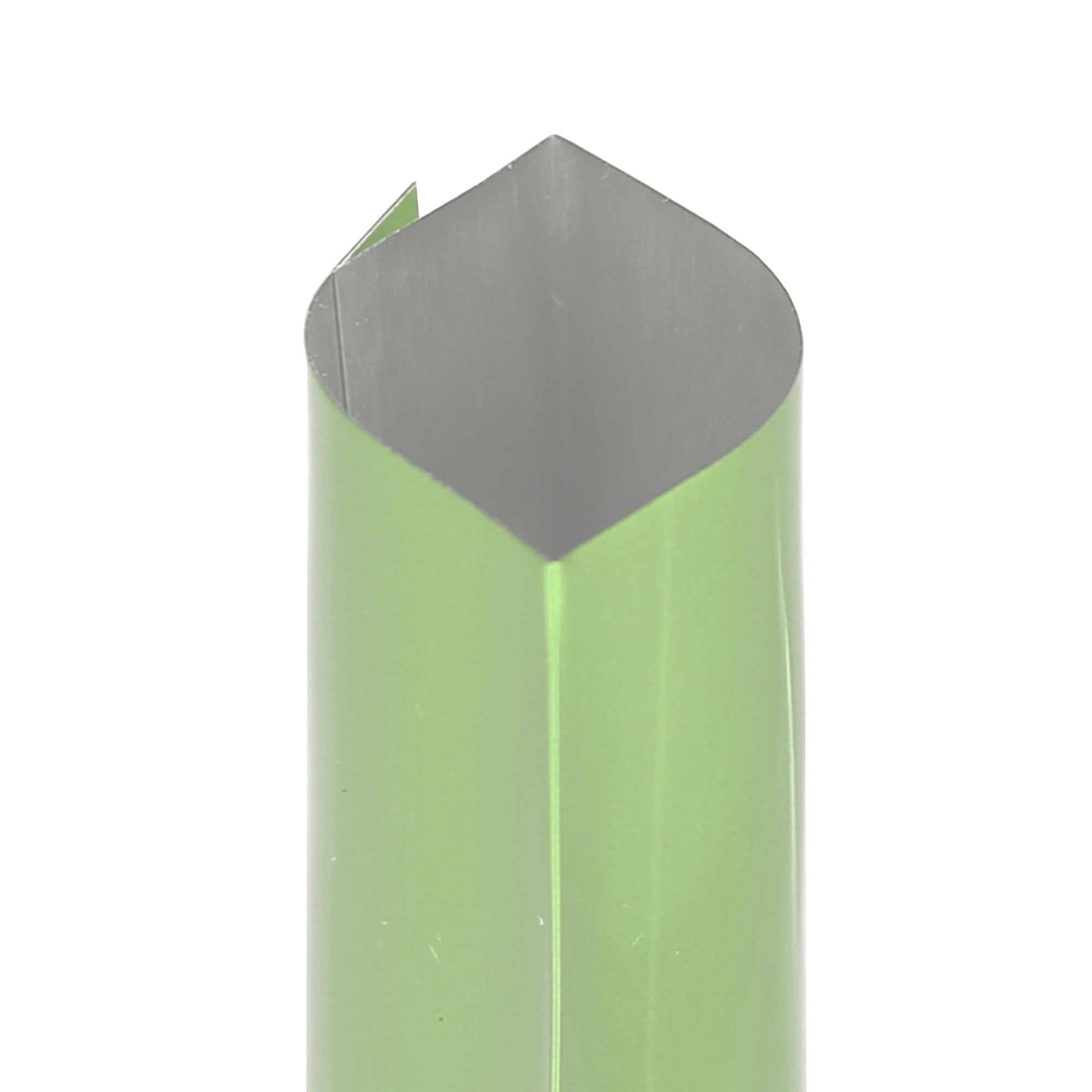 Long Glossy Seafoam Green Aluminum Open Stick Bags