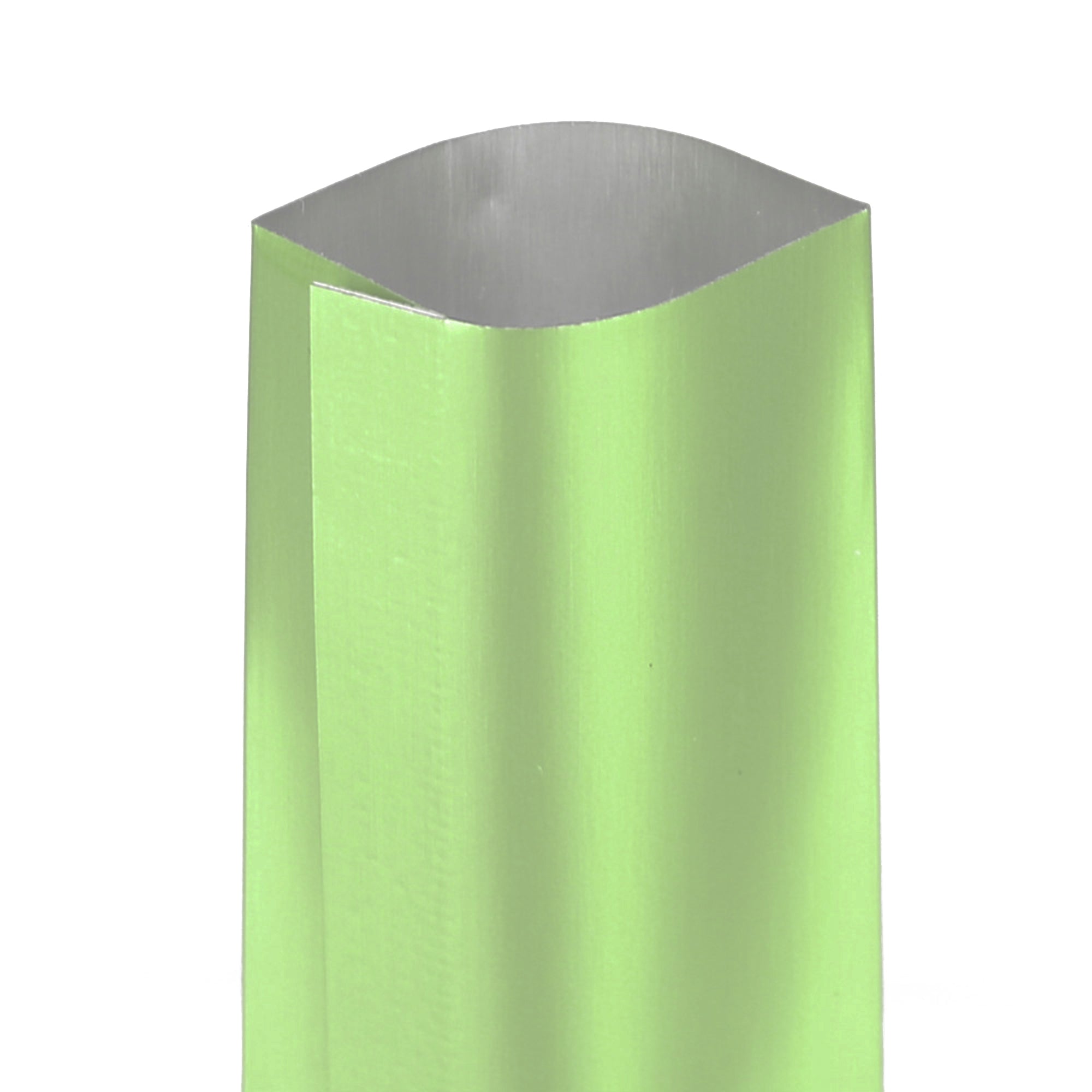 Long Glossy Seafoam Green Aluminum Open Stick Bags