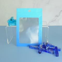 Matte Azurite Blue Gradient QuickQlick® Bags with Translucent Window