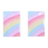 QQ Studio® Glossy Double-Sided Multi-Color Ombre Gradient Mylar QuickQlick® Bags - Rainbow Ice Cream