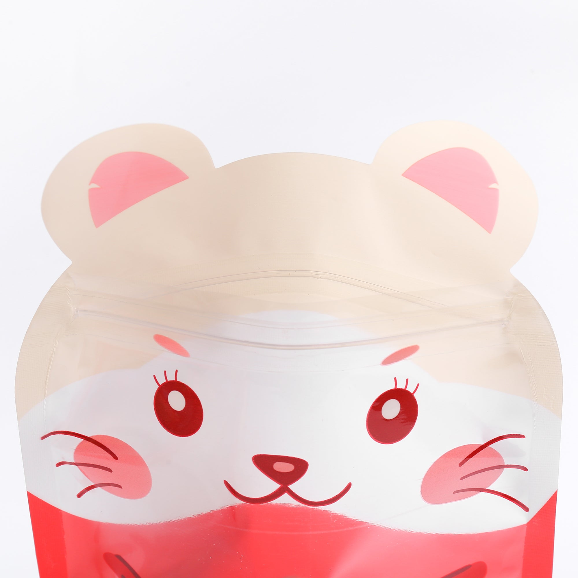 Animal Shaped Stand Strong® Stand Up Packaging Bags with Animal Print Window