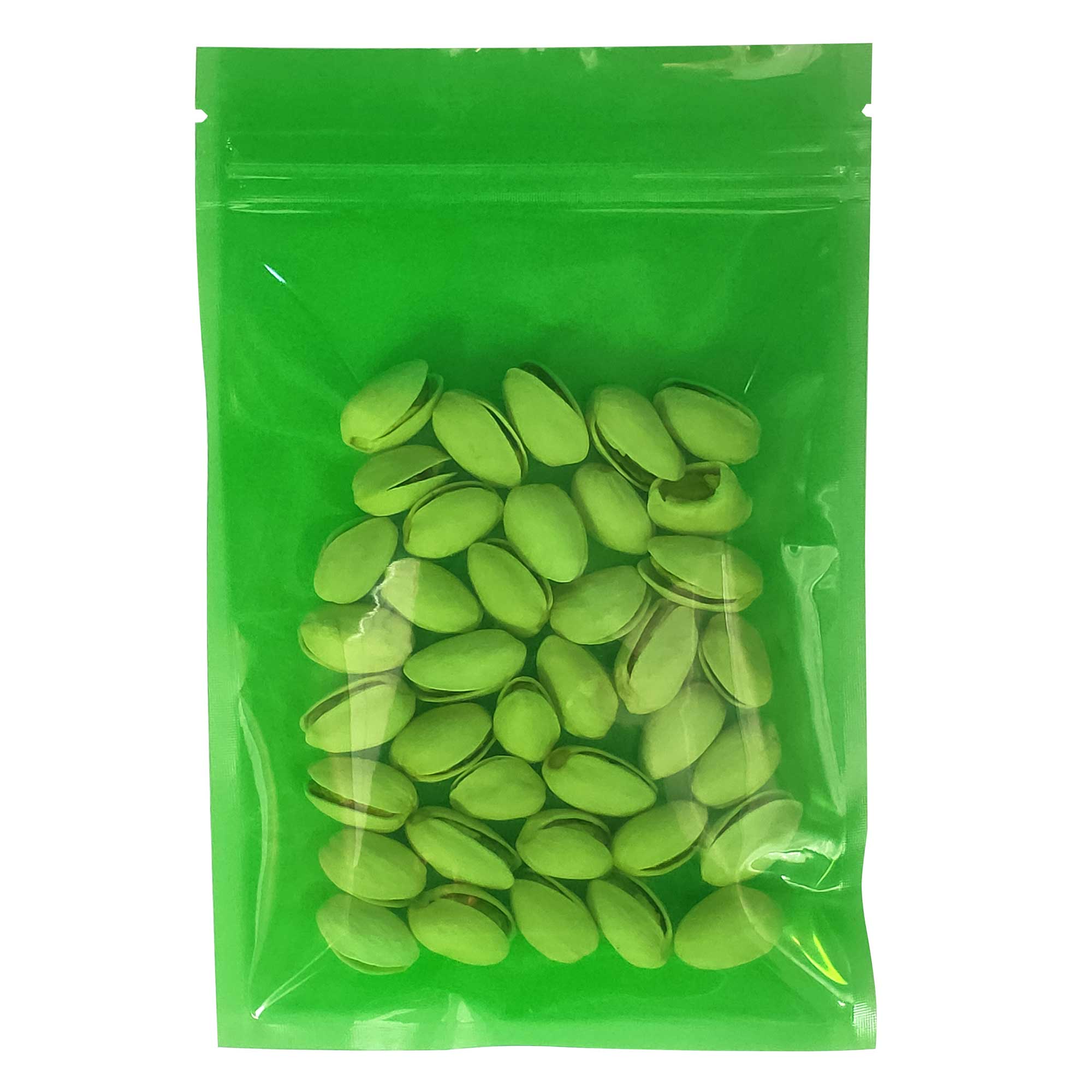 Glossy Cactus Green Plastic Flat QuickQlick® Bags