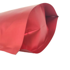Matte Strawberry Red Mylar Stand Strong® Bags