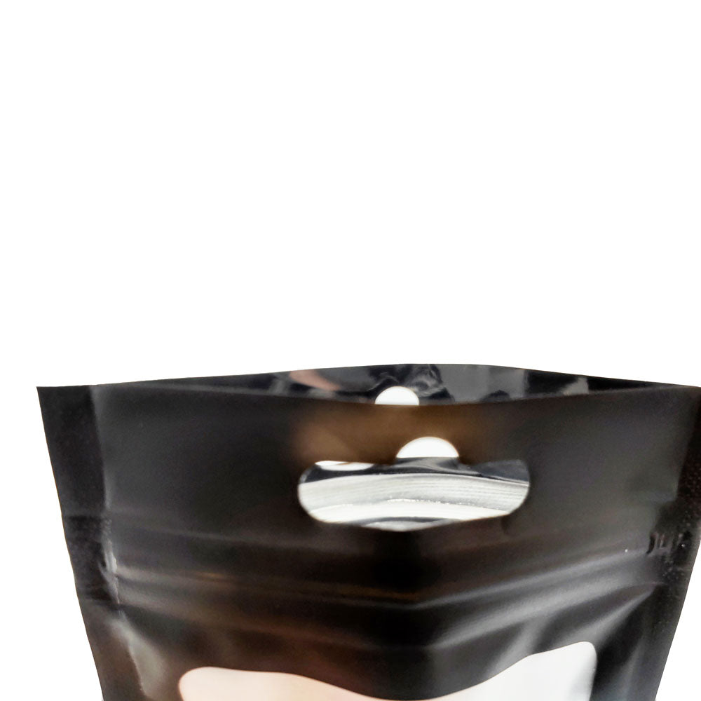 Matte Foggy Night Border Mylar Foil Flat QuickQlick® Bags with Butterfly Hang Hole