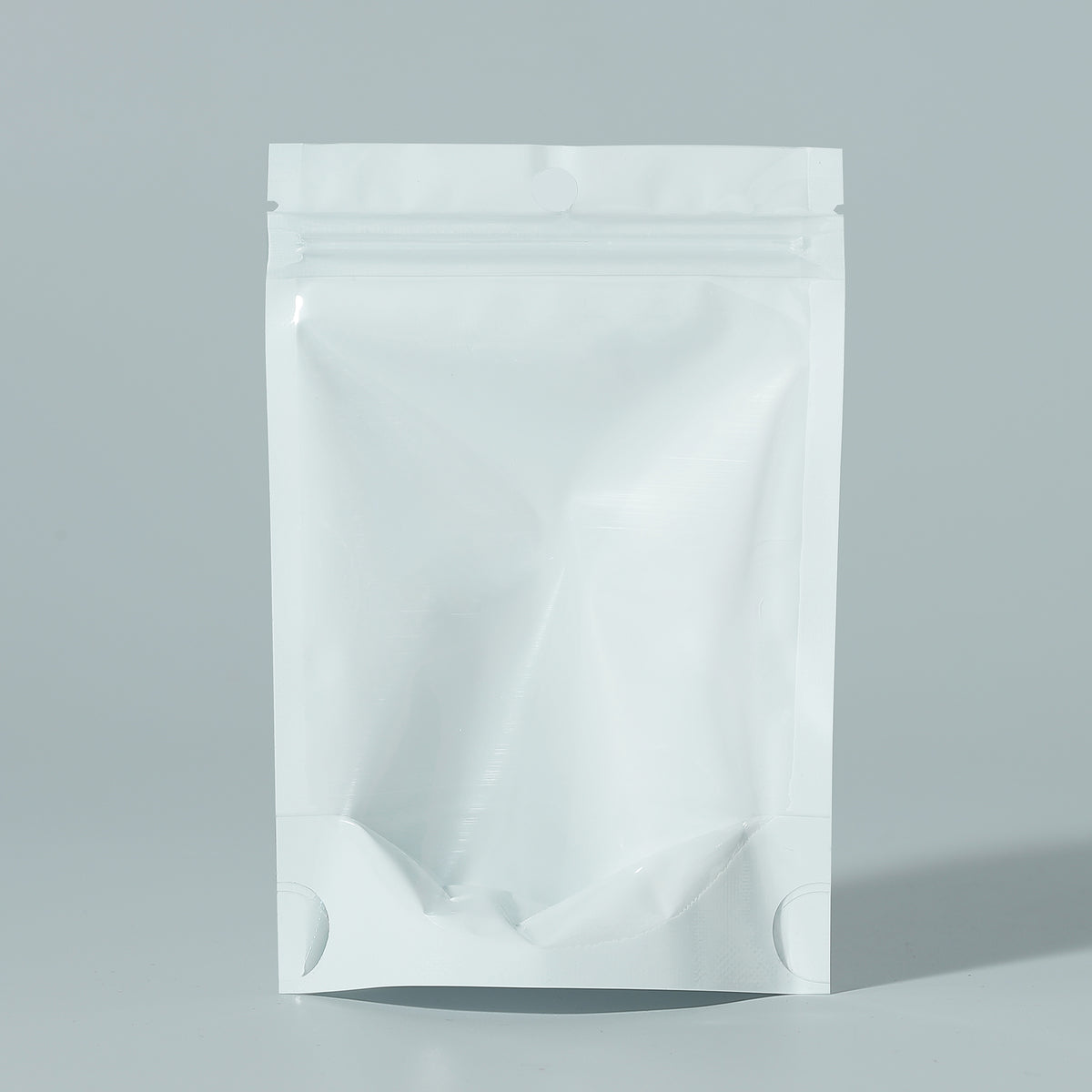 Single Side Glossy Color Metallic Mylar Stand Strong® Bags with Round Hang-Hole