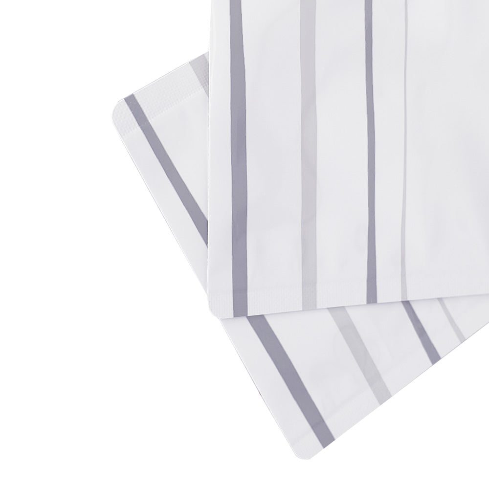 Glossy Sunscreen White Aluminum Bottle Shape Open Bottom Bags