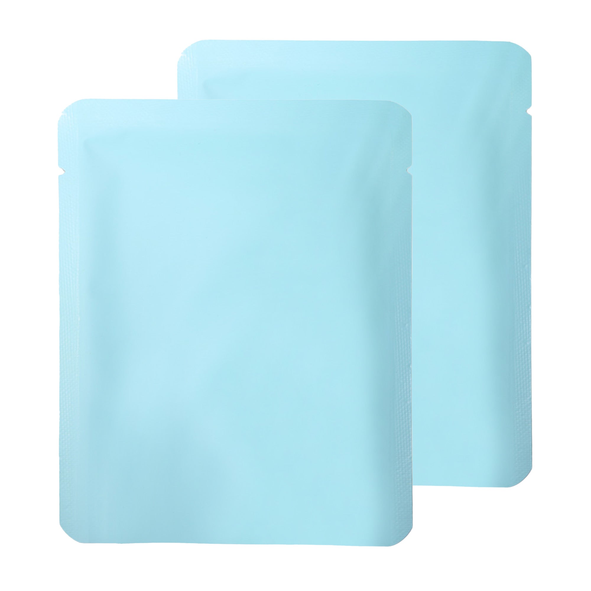 Matte Thistle Blue Aluminum Open Bottom SlickSeal™ Packaging Bag