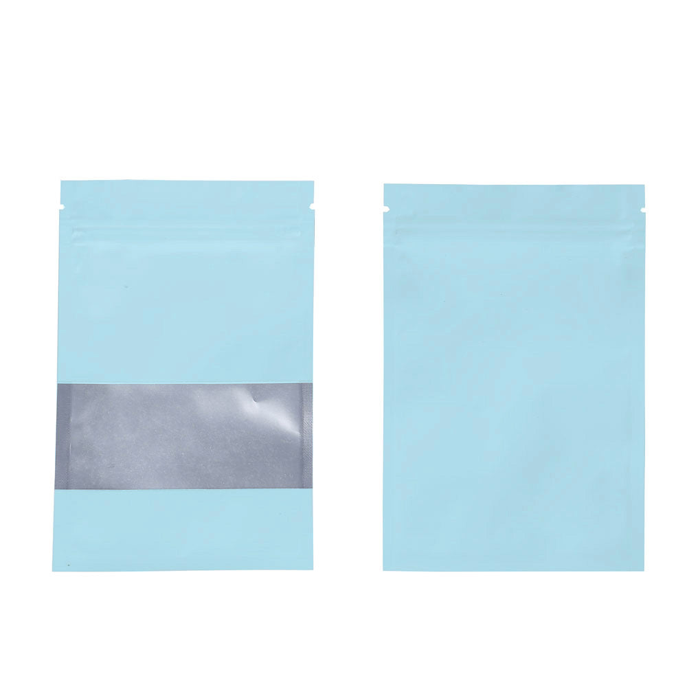 QQ Studio® Matte Powder Blue Frosted Window Aluminum Flat QuickQlick® Bags