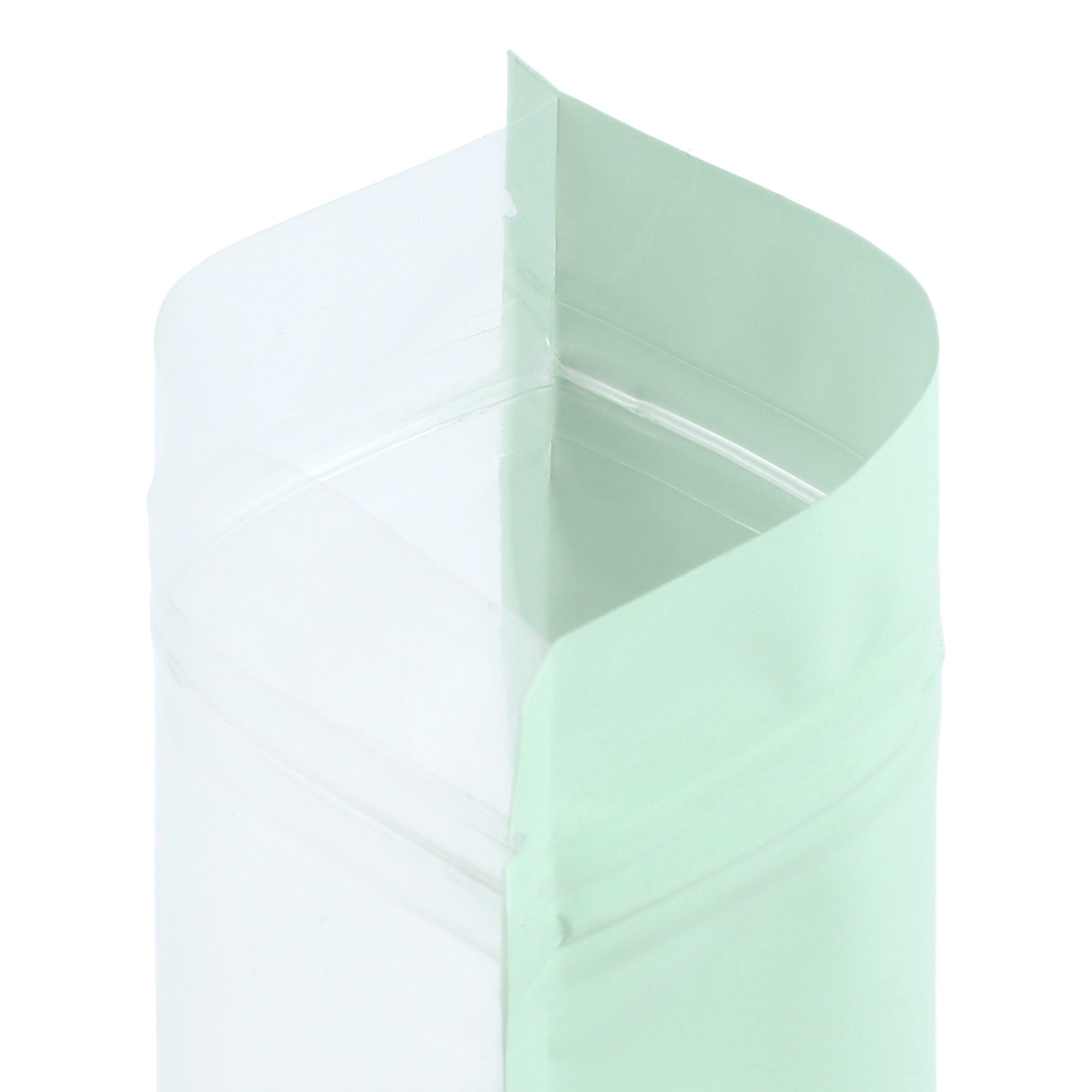 Glossy Mantis Green Pastel Tall Stand Strong® Zipper Seal Bags with Round Hang-Hole