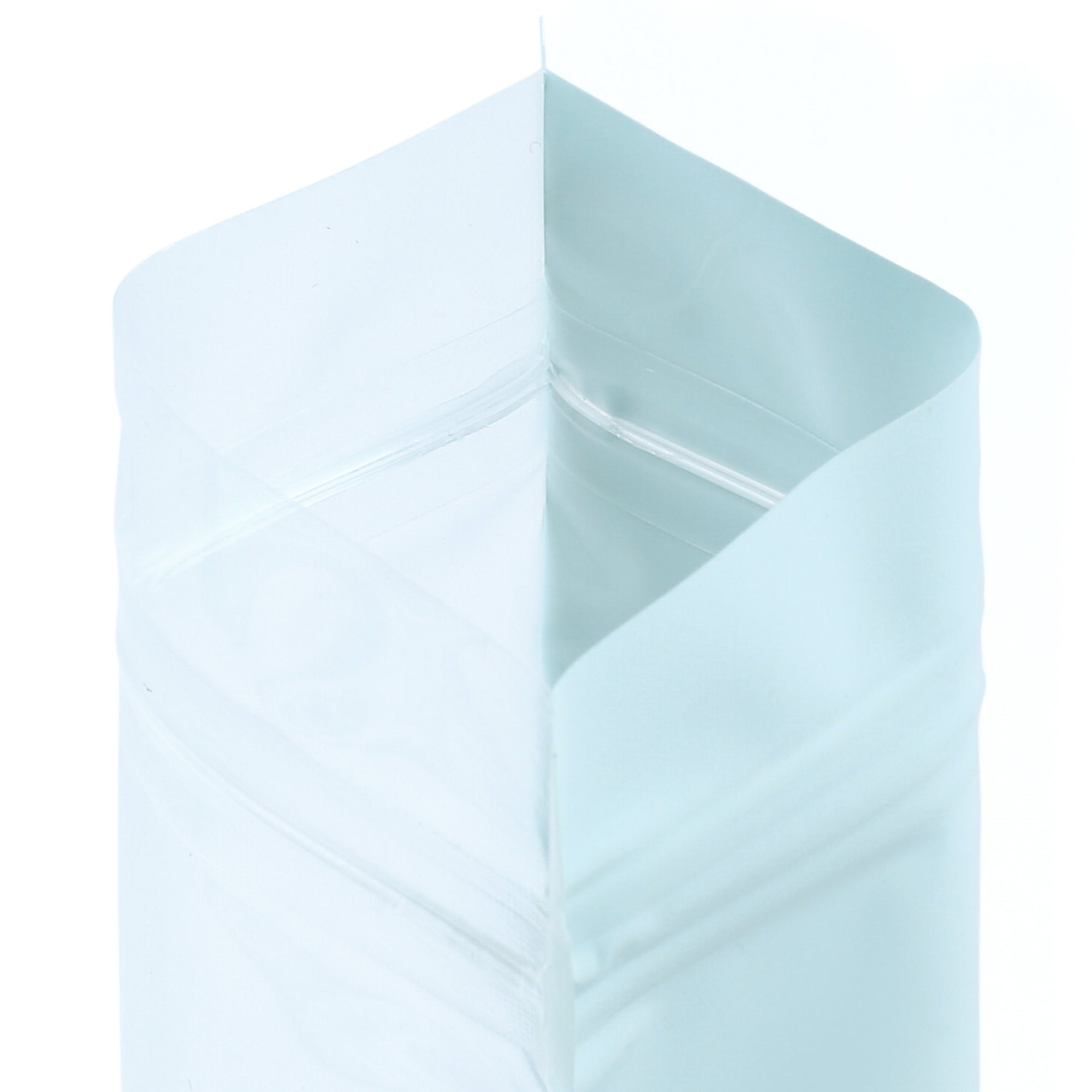 Glossy Robin Egg Blue Pastel Tall Stand Strong® Zipper Seal Bags with Round Hang-Hole