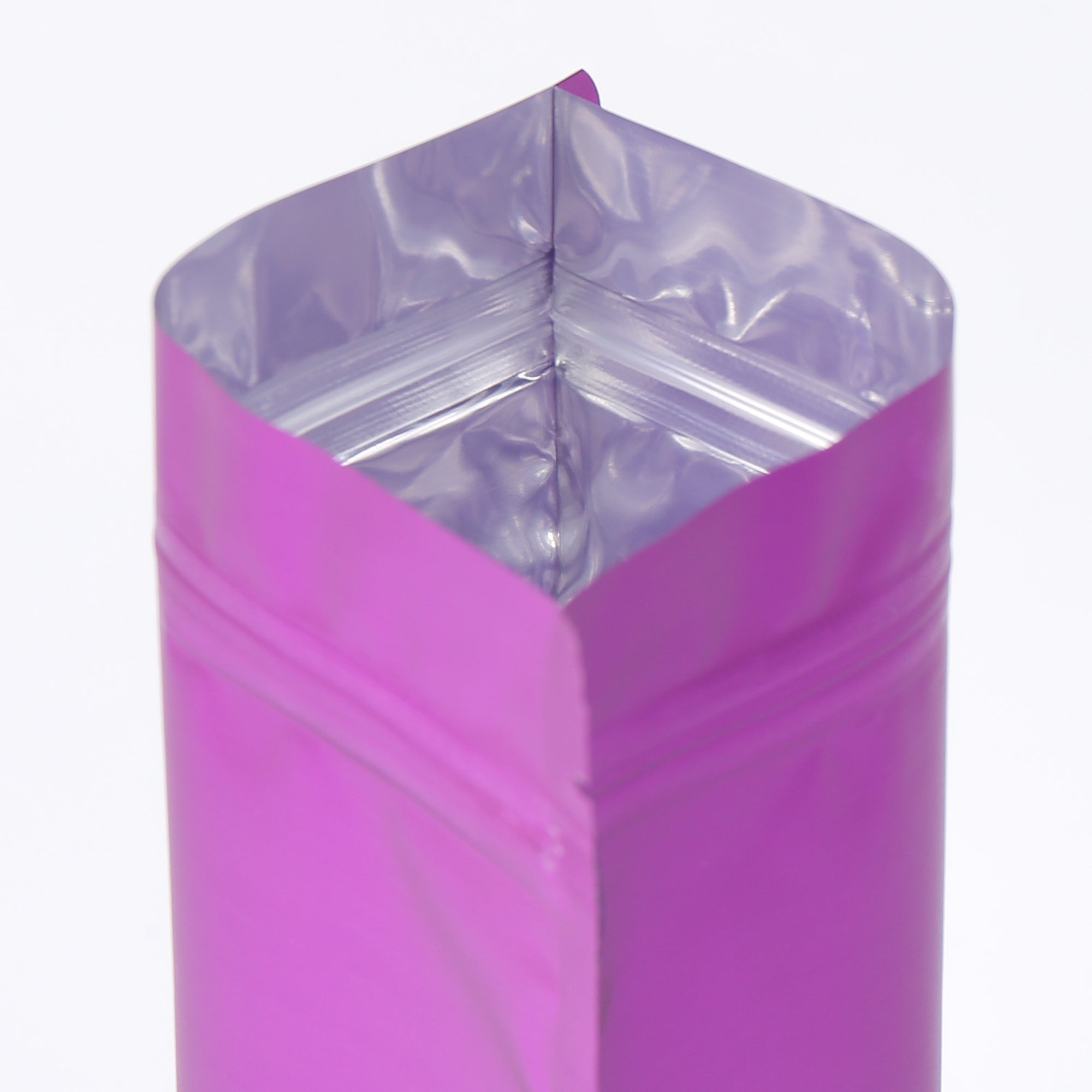 Matte Acai Purple Frosted Window Mylar Stand Strong® Bags