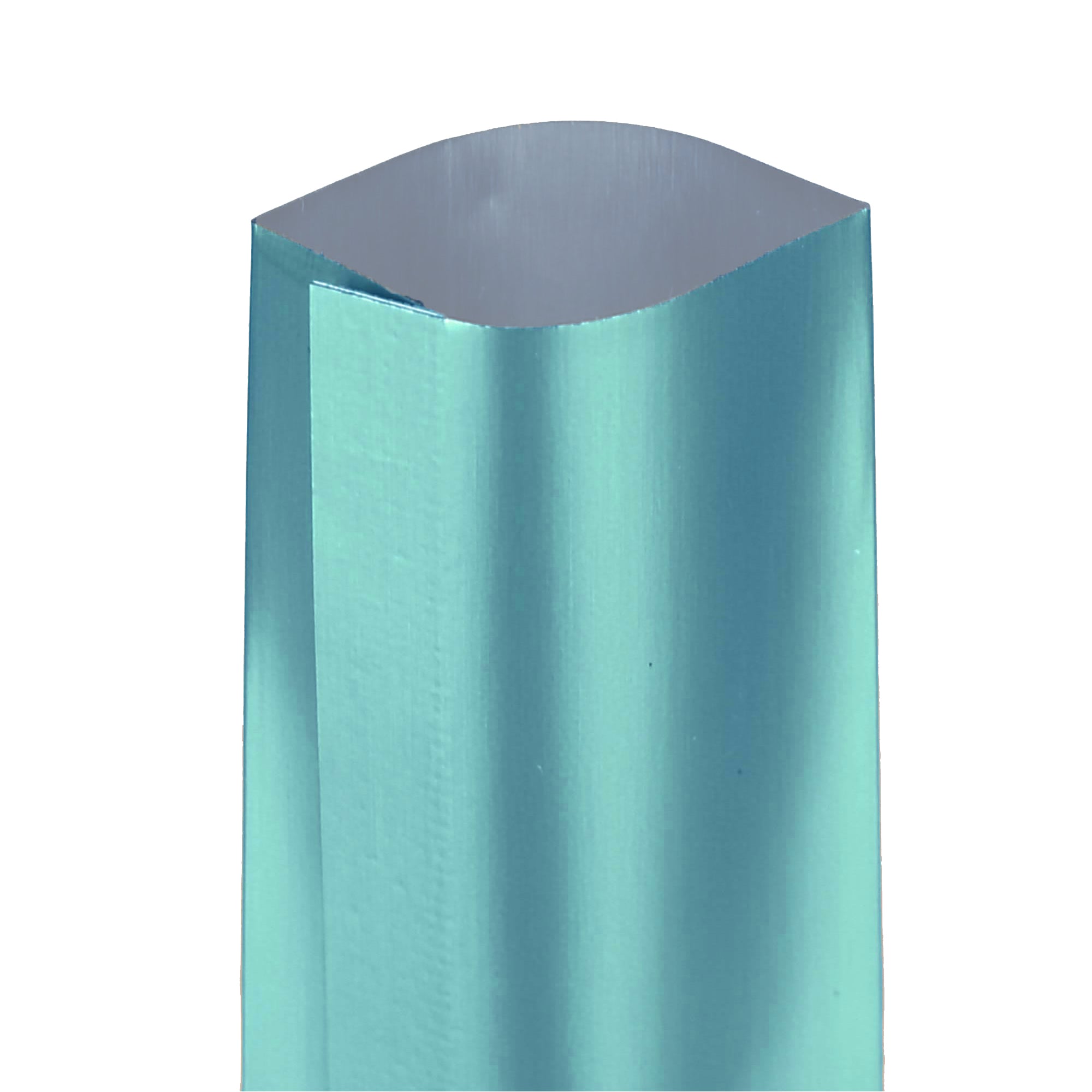 Long Glossy Aqua Blue Aluminum Open Stick Bags