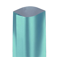 Long Glossy Aqua Blue Aluminum Open Stick Bags