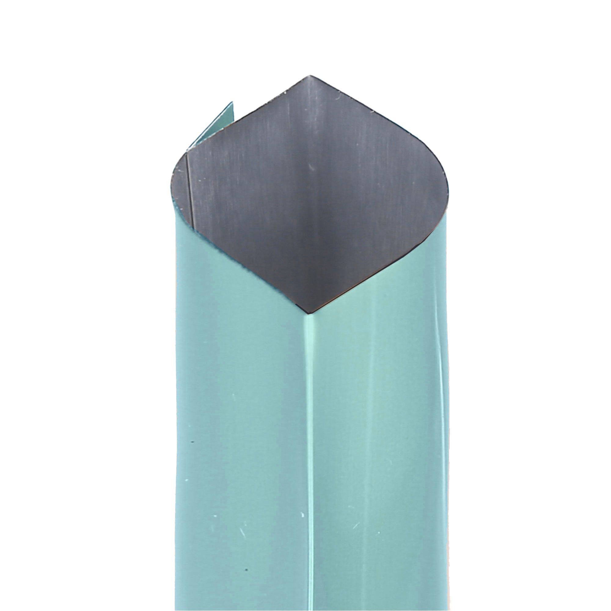 Long Glossy Aqua Blue Aluminum Open Stick Bags