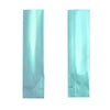 QQ Studio® Long Glossy Aluminum Open Stick Bags - Aqua Blue