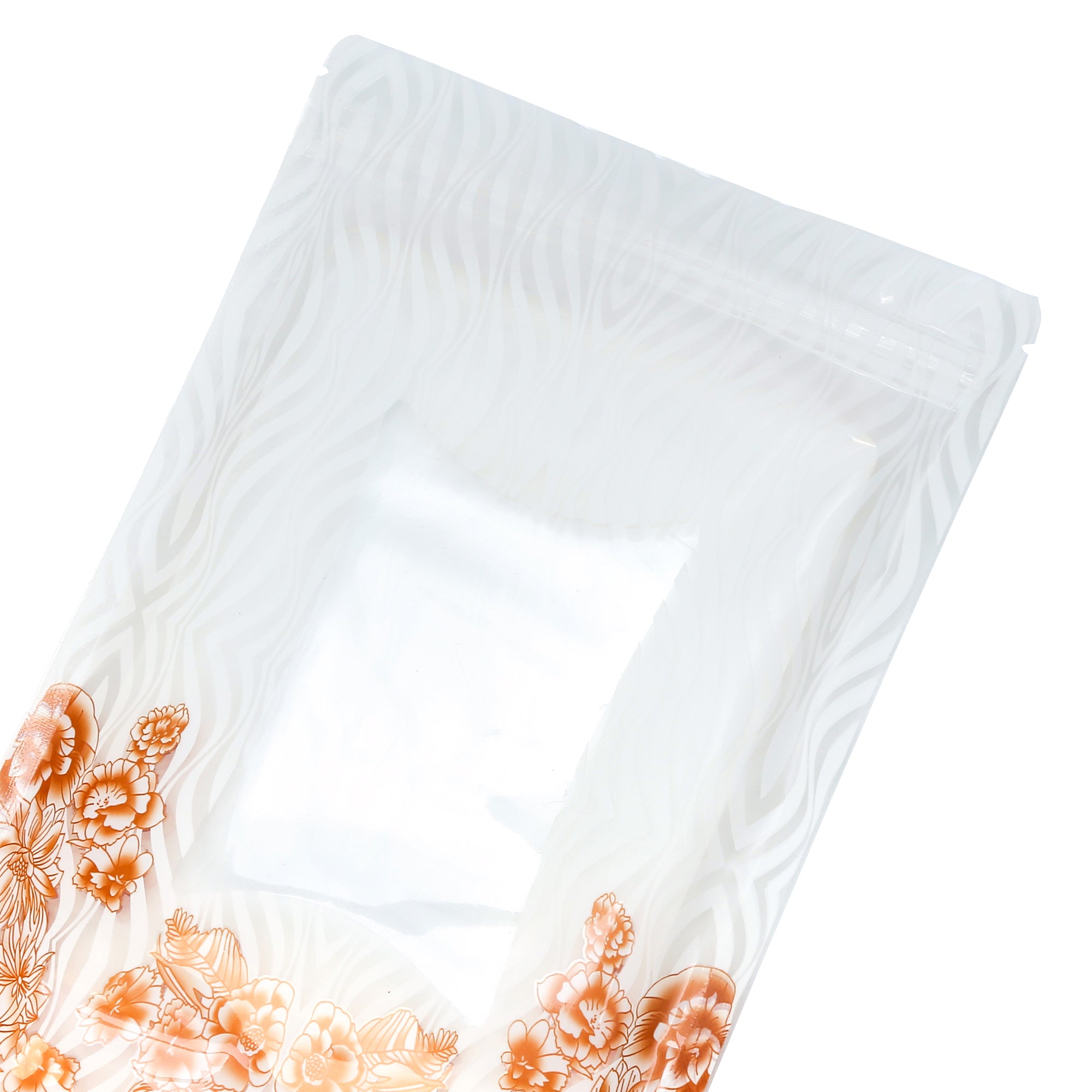 Victorian Clear Flower Designed Stand Strong® Bags